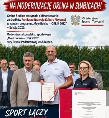 Gmina Słubice z dofinansowaniem na modernizację Orlika