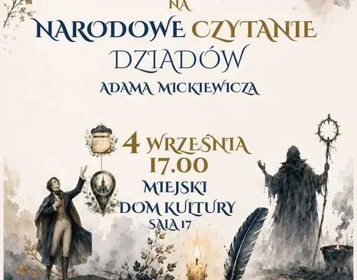 Narodowe Czytanie „Dziadów” w Ośnie Lubuskim – spotkajmy się w MDK