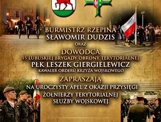 Przysięga wojskowa w Rzepinie – zaproszenie na 3 września