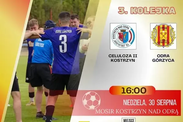 Derby w Kostrzynie: Odra Górzyca zagra z Celulozą II w 3. kolejce klasy A
