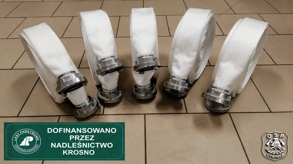 Nowe węże tłoczne dla OSP dzięki wsparciu Nadleśnictwa Krosno