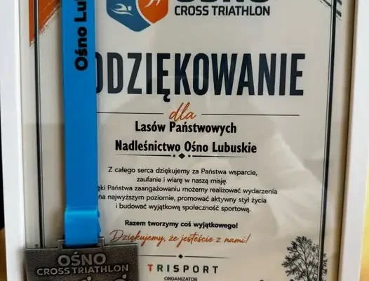 Ośno Cross Triathlon za nami – sportowe emocje i współpraca nadleśnictwa
