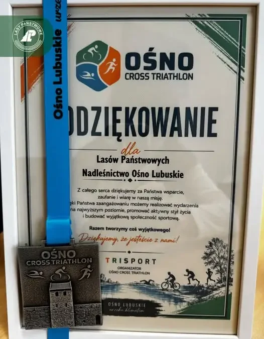Ośno Cross Triathlon za nami – sportowe emocje i współpraca nadleśnictwa