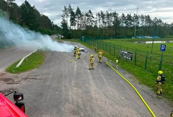 Interwencje OSP Rzepin: pożar auta, alarmy i pomoc jeżowi