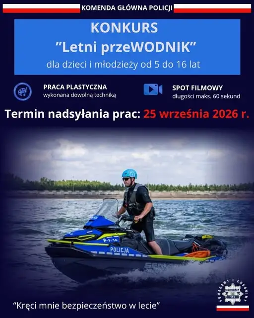 Konkurs „Letni przeWODNIK” – podziel się wspomnieniami z bezpiecznych wakacji