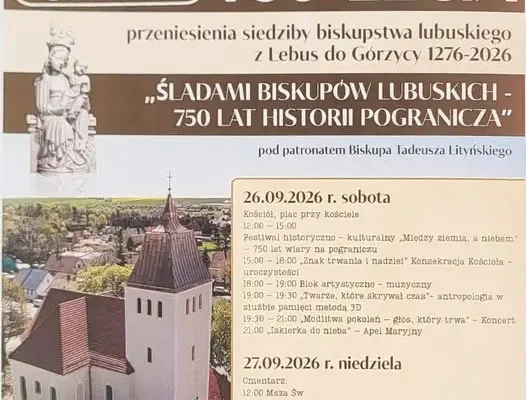 750-lecie przeniesienia biskupstwa lubuskiego do Górzycy – zaproszenie na obchody
