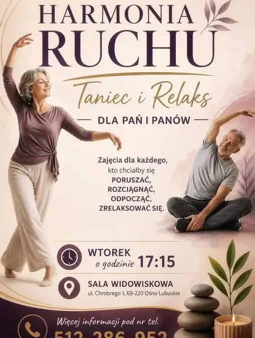 Bezpłatne zajęcia „Harmonia Ruchu” dla seniorów w Ośnie Lubuskim
