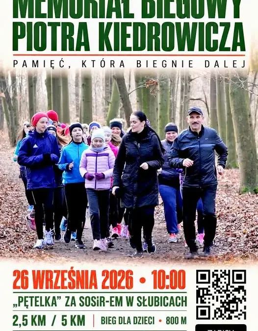 Memoriał biegowy Piotra Kiedrowicza – Słubice uczczą pamięć trenera
