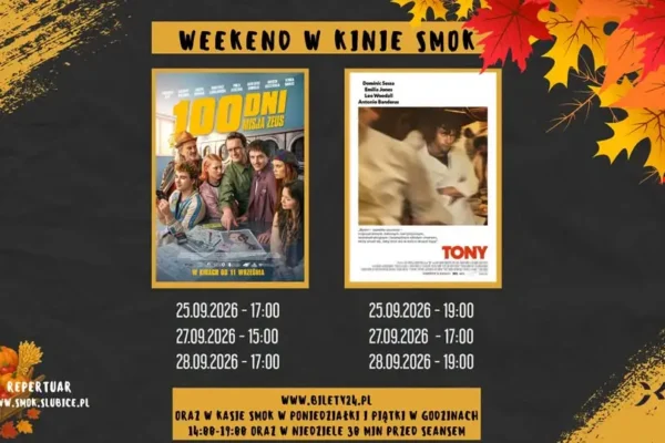 Weekend w Kinie SMOK w Słubicach – dwa seanse na jesienny relaks