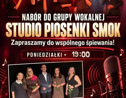Nabór do Studia Piosenki SMOK w Słubicach – dołącz do grupy wokalnej dla dorosłych
