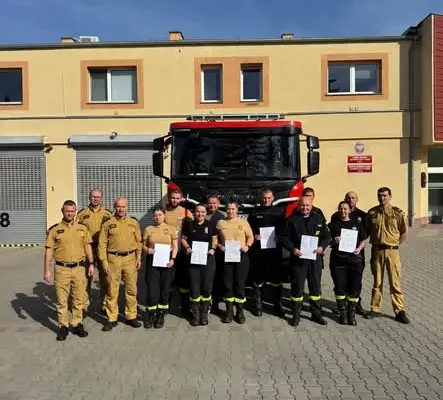 Strażacy ochotnicy ze Słubic zdali egzamin recertyfikacyjny z kwalifikowanej pierwszej pomocy