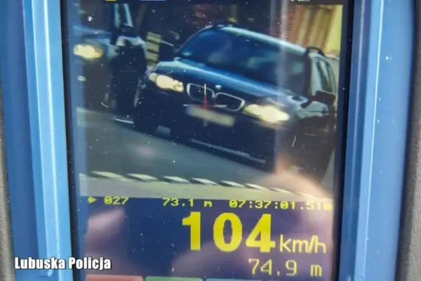 104 km/h w Cybince – 26-latek stracił prawo jazdy na trzy miesiące