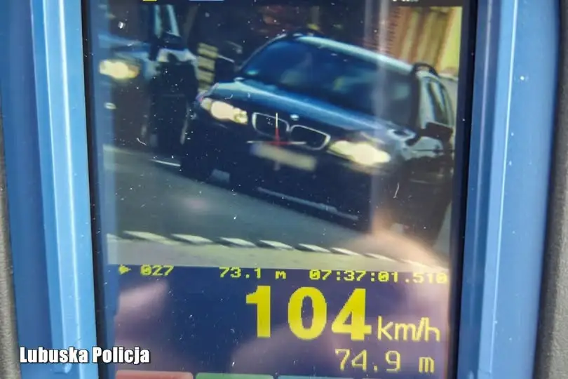 104 km/h w Cybince – 26-latek stracił prawo jazdy na trzy miesiące
