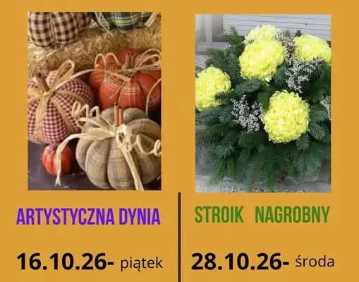 Warsztaty rękodzieła w Ośnie Lubuskim: Artystyczna Dynia i Stroik Nagrobny