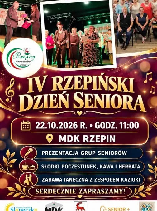 IV Rzepiński Dzień Seniora – zaproszenie na wyjątkowe święto
