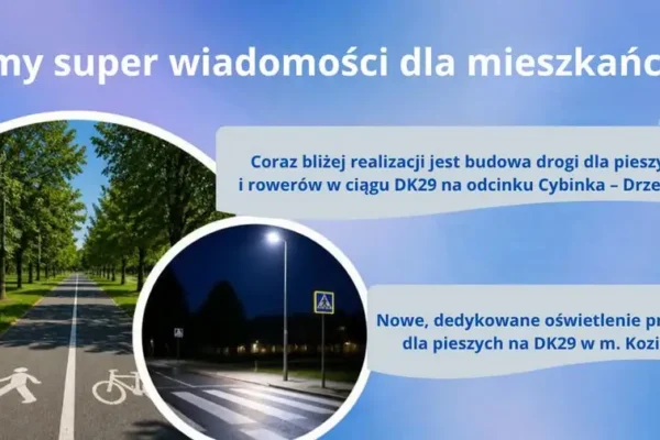 Cybinka – Drzeniów: ścieżka rowerowa na DK29 coraz bliżej realizacji