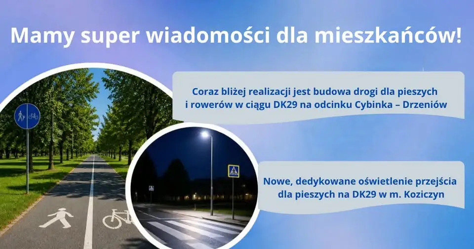 Cybinka – Drzeniów: ścieżka rowerowa na DK29 coraz bliżej realizacji