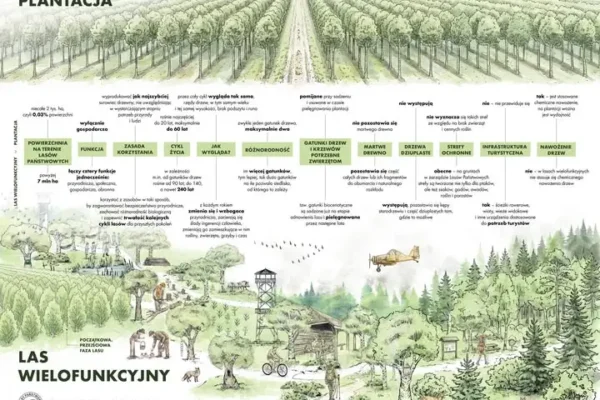 Czym jest plantacja leśna, a czym las wielofunkcyjny? Wyjaśniamy różnice