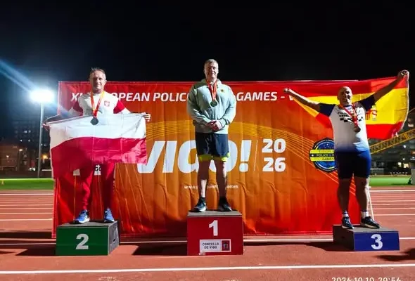 Strażak ze Słubic z medalami na Igrzyskach Policjantów i Strażaków w Vigo