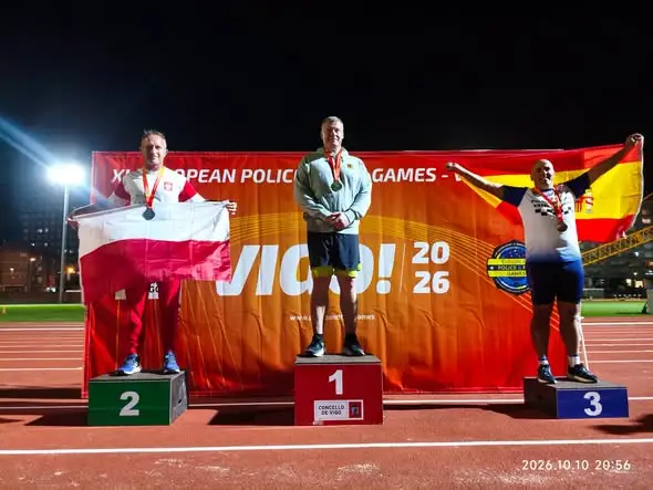 Strażak ze Słubic z medalami na Igrzyskach Policjantów i Strażaków w Vigo
