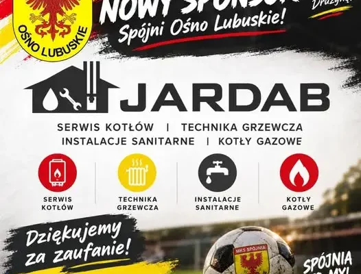 JARDAB nowym sponsorem Spójni Ośno – klub zyskał partnera od ogrzewania
