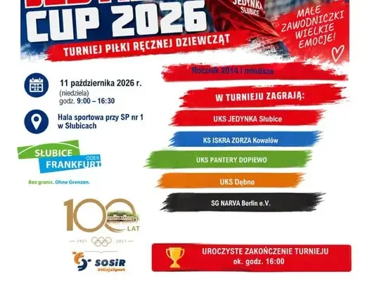 JEDYNKA CUP 2026 w Słubicach – turniej piłki ręcznej dziewcząt już dziś