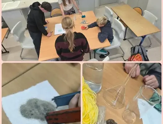 Uczniowie klasy 7 zamienili chemię w prawdziwe laboratorium