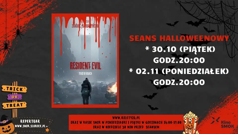 Halloween w Kinie SMOK – seans „Resident Evil” w mrocznym klimacie