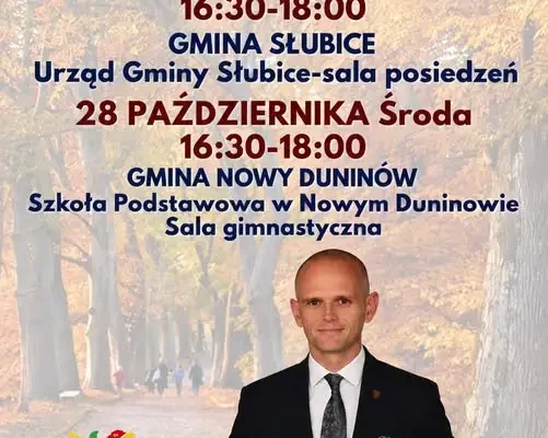 Starosta Płocki spotka się z mieszkańcami gminy Słubice. O czym będą rozmawiać?