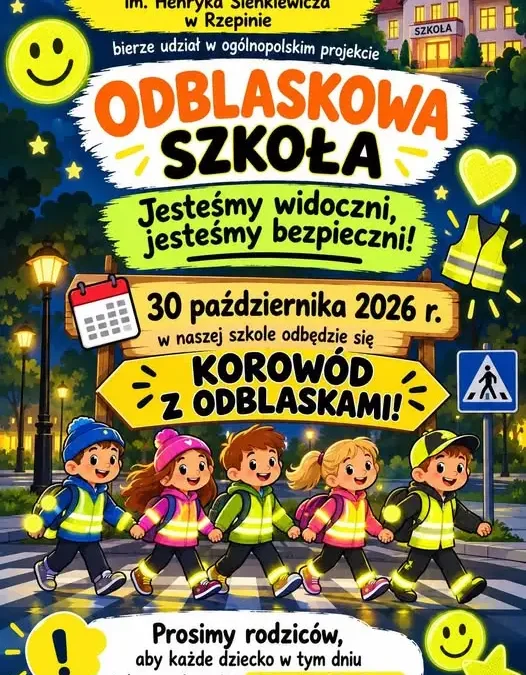 Korowód z odblaskami w szkole – 30 października