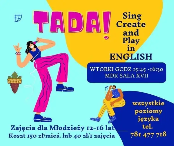 Nowe zajęcia „TADA! Sing, Create and Play in ENGLISH” w MDK Ośnie Lubuskim